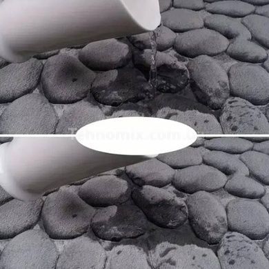 Набір килимків для ванної кімнати 2шт 40*50CM + 40*60CM Сірий