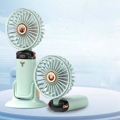 Мини-вентилятор аккумуляторный на присоске Mini Fan TP-01 Бирюзовый