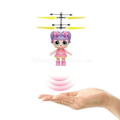 Летающая кукла индукционная Flying Girl Розовая