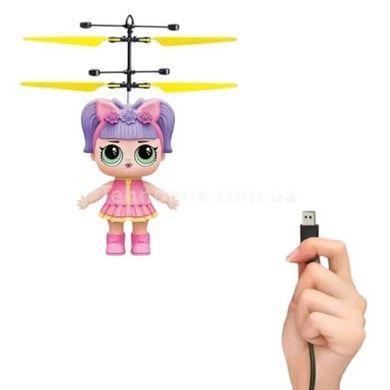 Летающая кукла индукционная Flying Girl Розовая