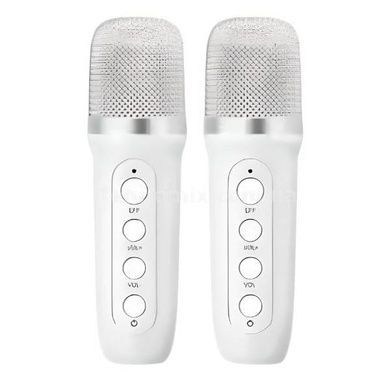Нічний лампа з бездротовою Bluetooth колонкою Lightshow з двома мікрофонами YS-110 Білий