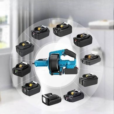 Аккумуляторная прочистная машина для канализации 48V DOMOTEC/DALISHENTONG Черная с голубым