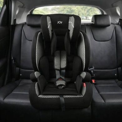 Детское автокресло универсальное от 9-36кг с системой ISOFIX I / II / III группа JOY SX-60325 Черное с серым