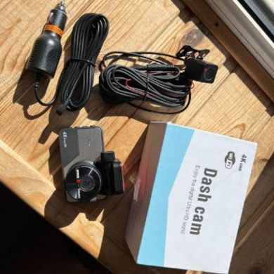 Автомобільний відеореєстратор 4k uhd wifi Dash cam Vidure Чорний