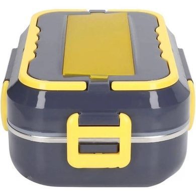Ланч-бокс с подогревом 3 отделения 220W/12V нержавейка с приборами