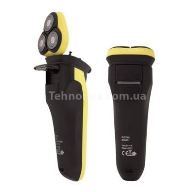 Электробритва аккумуляторная Shaver Rozia HT-9536 Черная с желтым