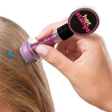 Фигурные тату-печатки для волос - Hot Stamps Hair Glitter