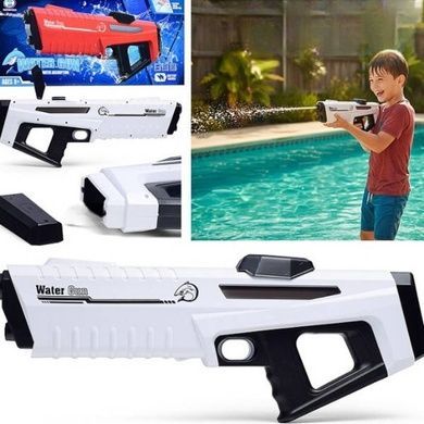 Пістолет генератор мильних бульбашок з підсвічуванням 4*АА S 660 Bubble Gun Білий з фіолетовим