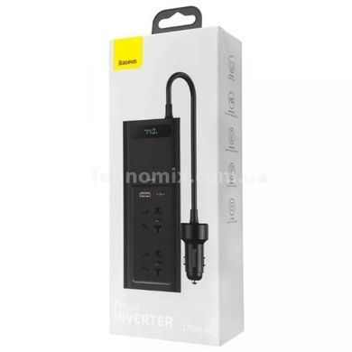 Автомобільний інвертор Baseus In-car Inverter 150W (220V CN/EU) Black