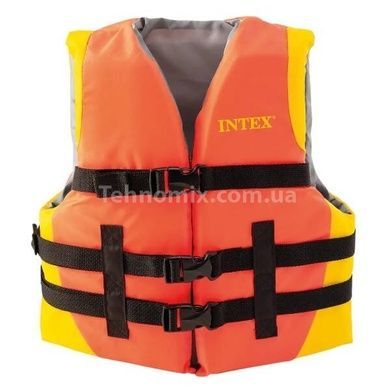 Жилет рятувальний дорослий INTEX 69681 Помаранчевий з жовтим