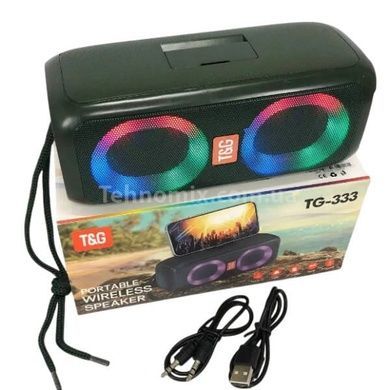 Колонка Bluetooth з функцією speakerphone з радіо TG333 Зелена