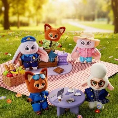 Брелок для ключів з колекційною фігуркою Disney Зверополіс 15 х 7.5 х 8см Зайчик-поцейський