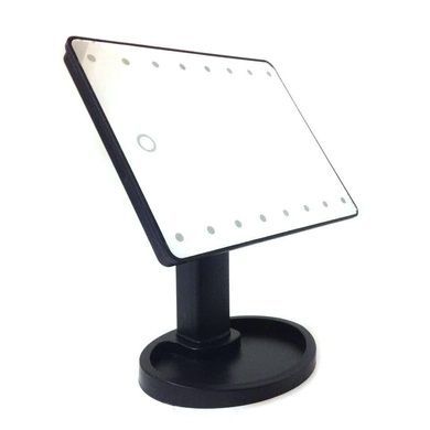 Косметичне складне дзеркало Led Mirror з LED підсвічуванням black
