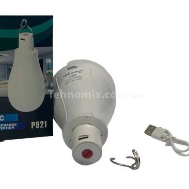 Лампочка акумуляторна з гачком 30W Usb Rainberg P921 Біла