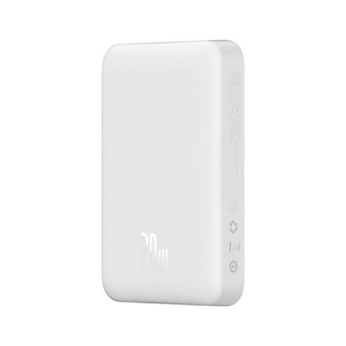 Внешний аккумулятор Baseus Magnetic Mini Wireless Fast Charge Power Bank 10000mAh 20W White