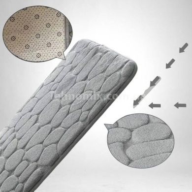 Набір килимків для ванної кімнати 2шт 40*50CM + 40*60CM Сірий