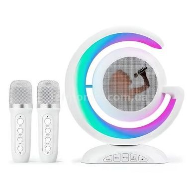 Нічний лампа з бездротовою Bluetooth колонкою Lightshow з двома мікрофонами YS-110 Білий