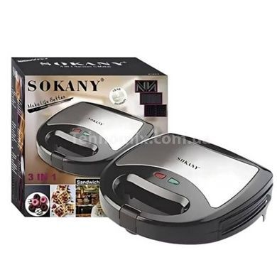 Мультимейкер 3в1 з антипригарним покриттям Sokany KJ-302