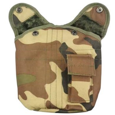 Фляга пластиковая с чехлом в камуфляжной расцветке MILITARY STYLE 1L Лесной камуфляж