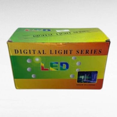 Гирлянда-бахрома 5м 120LED 220V Черный провод, Теплый свет