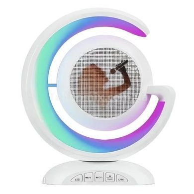 Нічний лампа з бездротовою Bluetooth колонкою Lightshow з двома мікрофонами YS-110 Білий