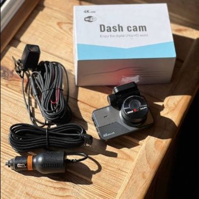 Автомобільний відеореєстратор 4k uhd wifi Dash cam Vidure Чорний