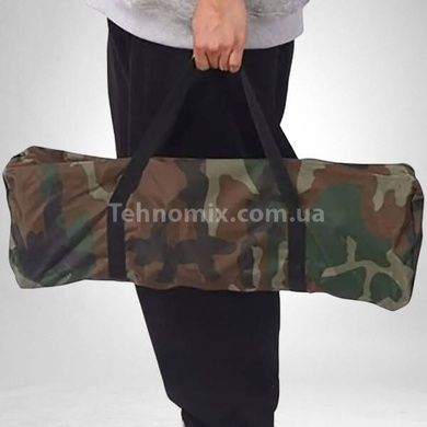 Комплект туристический складной стол с подстаканниками и 2 стула Камуфляжный