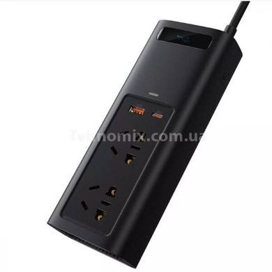 Автомобільний інвертор Baseus In-car Inverter 150W (220V CN/EU) Black
