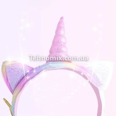 Навушники Безпровідні Єдиноріг Wireless headSet Unicorn AH-808 Фіолетові