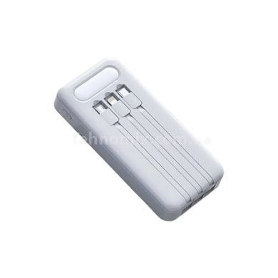 Power Bank 30 000mA 4 разъема USB, микро USB, TYPE-C Белый