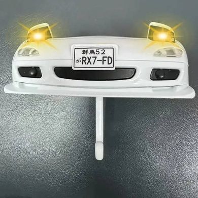 Тримач настінний для ключів Авто з підсвічуванням фар Trueno Білий