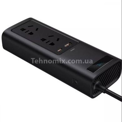 Автомобільний інвертор Baseus In-car Inverter 150W (220V CN/EU) Black