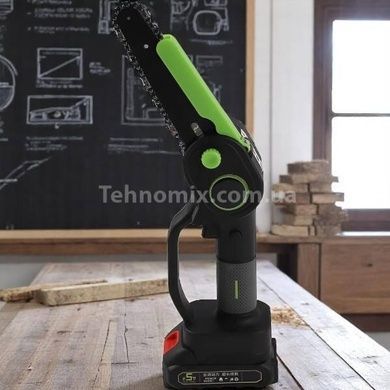 Пила цепная аккумуляторная 48V AT-CS0301 Черная с зеленым