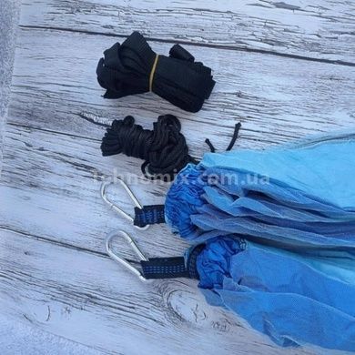 Туристический гамак Travel hammock с москитной сеткой Синий