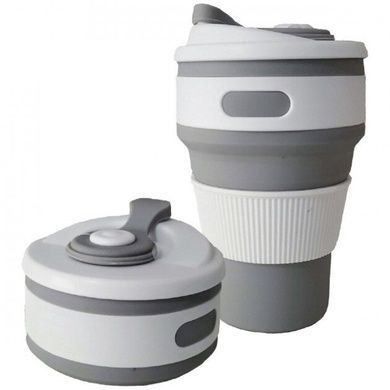 Силіконовий стакан складаний Silicon Magic Cup Сірий