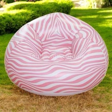 Кресло-мешок надувное для отдыха в полоску Sofa XL-1135 Розовое