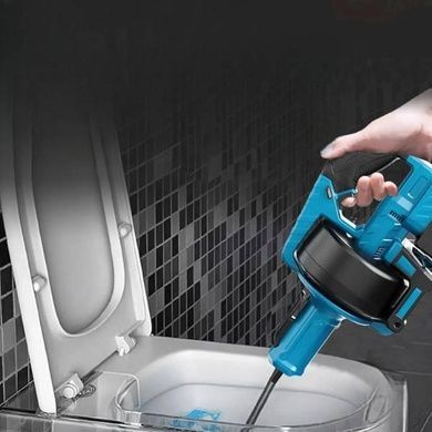 Аккумуляторная прочистная машина для канализации 48V DOMOTEC/DALISHENTONG Черная с голубым