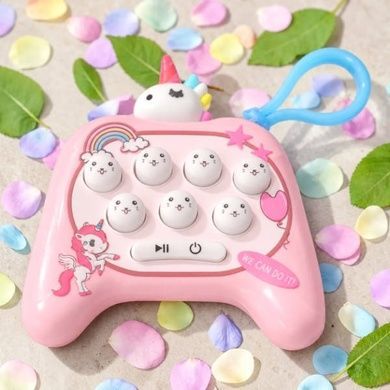 Іграшка антистрес брелок Pop It PRO Unicorn Рожева