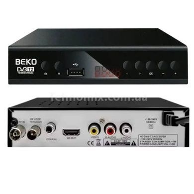 Тюнер DVB-T2 с поддержкой wi-fi адаптера Beko METAL 9440 Черный