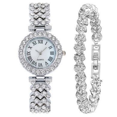Часы женские CL Queen Silver + браслет в подарок