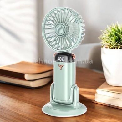 Мини-вентилятор аккумуляторный на присоске Mini Fan TP-01 Бирюзовый