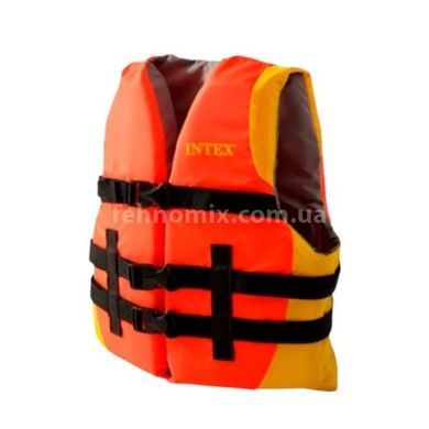 Жилет рятувальний дорослий INTEX 69681 Помаранчевий з жовтим