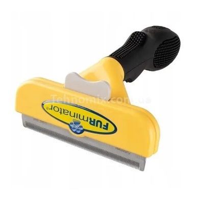 Фурмінатор з кнопкою для чищення шерсті FURminator 10 см Жовтий