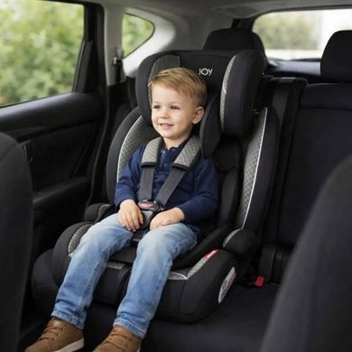 Детское автокресло универсальное от 9-36кг с системой ISOFIX I / II / III группа JOY SX-60325 Черное с серым
