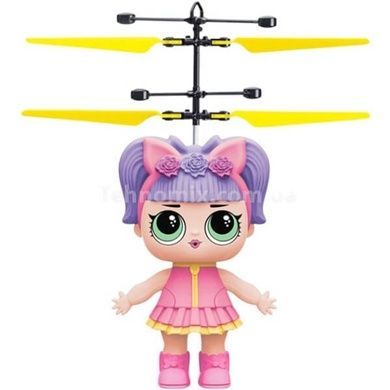 Летающая кукла индукционная Flying Girl Розовая