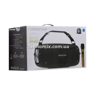 Колонка Bluetooth HOPESTAR A20 PRO + мікрофон Чорна