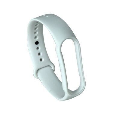 Ремінець силіконовий для Xiaomi Mi Band 5 №2 білий