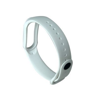 Ремінець силіконовий для Xiaomi Mi Band 5 №2 білий