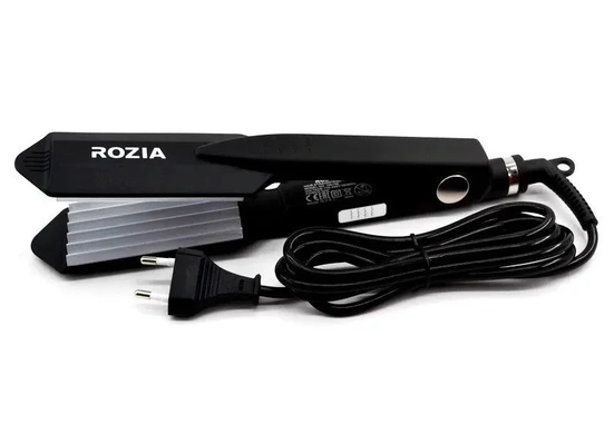 Плойка гофре для волос ROZIA HR-746 Чёрная