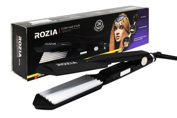 Плойка гофре для волос ROZIA HR-746 Чёрная